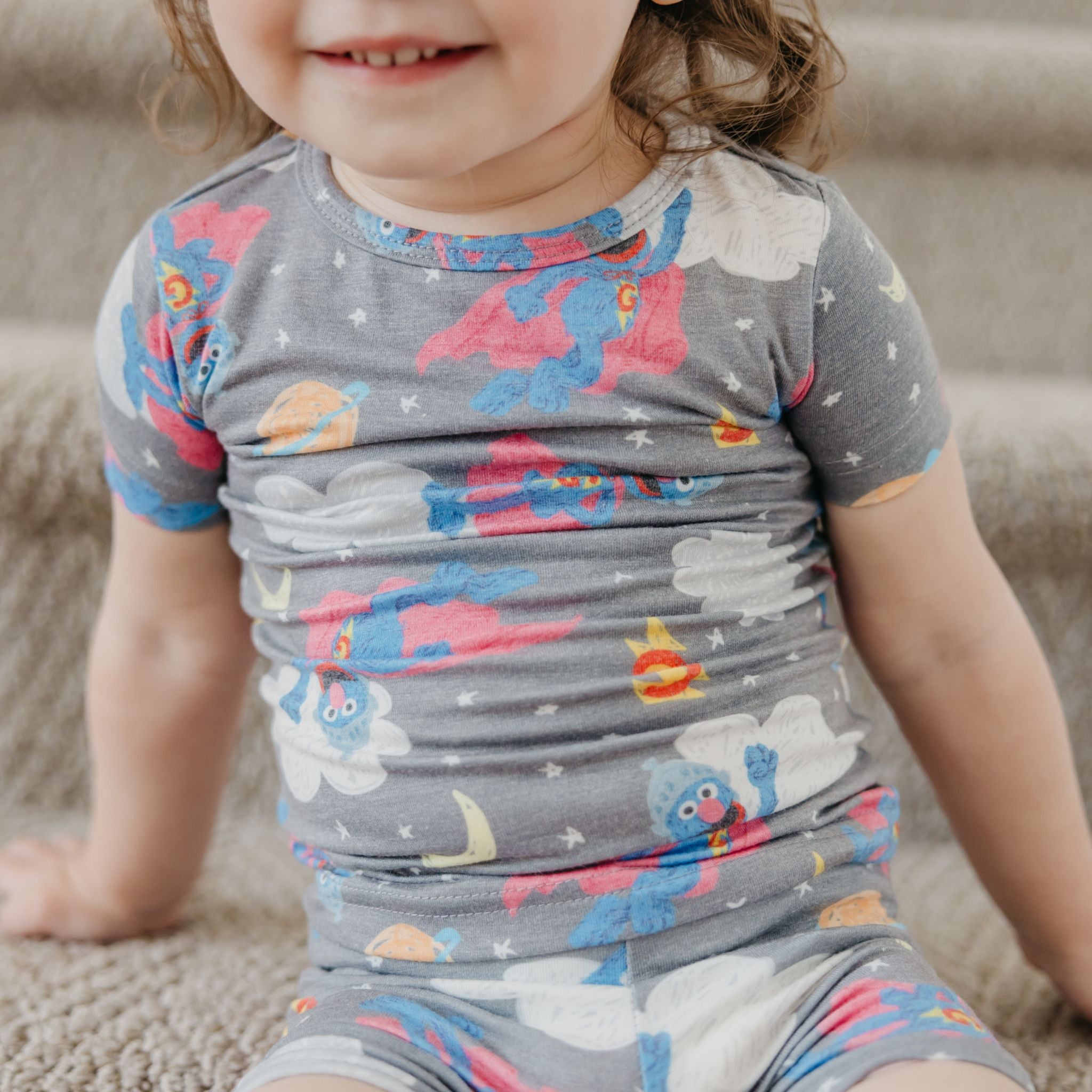 2pc Short Sleeve Pajama Set - Super Grover