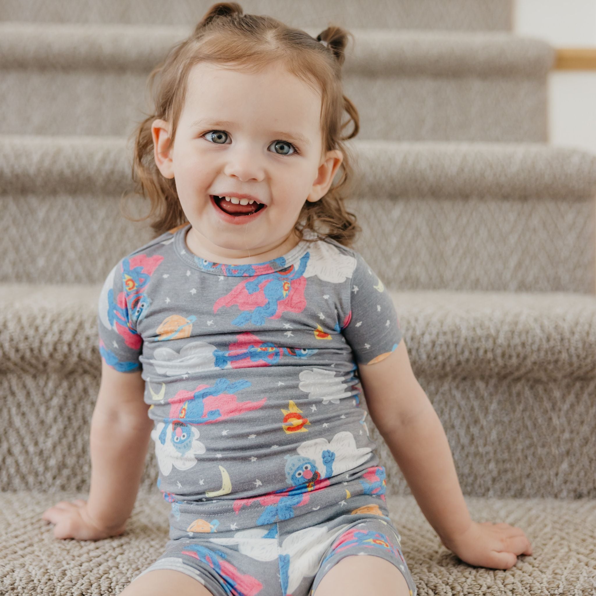 2pc Short Sleeve Pajama Set - Super Grover