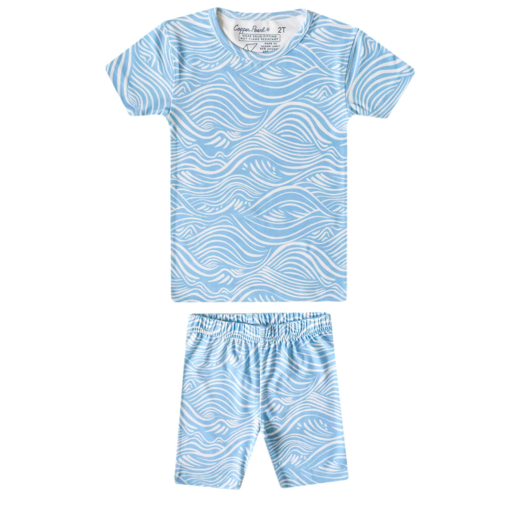 2pc Short Sleeve Pajama Set - Surf