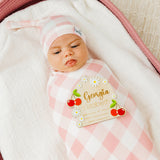 3D Acrylic Wooden Announcement Sign - Very Cherry