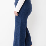 Women's Luxe Wide Leg Sweater Pant - Navy