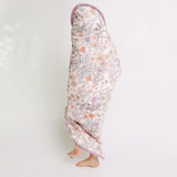 Premium Baby Knit Hooded Towel - Flora
