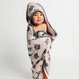 Premium Baby Knit Hooded Towel - Gemma In Tan
