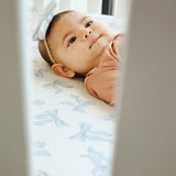 Premium Knit Fitted Crib Sheet - Daphne