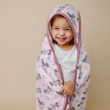 Premium Baby Knit Hooded Towel - Minnie Mouse