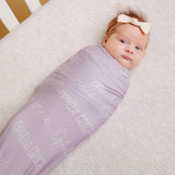 Personalized Baby Name Swaddle Blanket - Lily