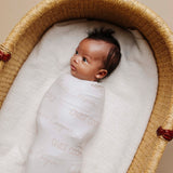 Personalized Baby Name Swaddle Blanket - Vanilla