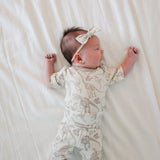 Footed Baby Pants - Jurassic Park Fossils