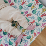 Premium Knit Diaper Changing Pad Cover - Dinosaurs of Jurassic Park
