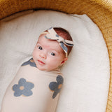 Ribbon Baby Bow - Gemma In Tan