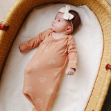Newborn Knotted Gown - Cooper