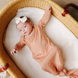Newborn Knotted Gown - Cooper