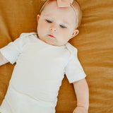 Short Sleeve Bodysuit - Dove