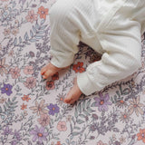 Premium Knit Fitted Crib Sheet - Flora