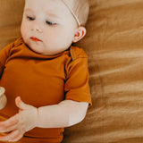 Short Sleeve Bodysuit - Camel