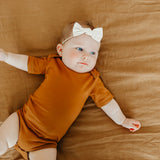 Short Sleeve Bodysuit - Camel