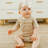 Short Sleeve Bodysuit - Fawn