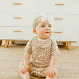 Short Sleeve Bodysuit - Fawn
