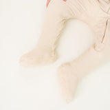 Rib Knit Zip-Up Footie Pajama - Moonstone