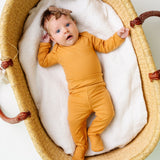 Rib Knit Footed Baby Pants - Dolce