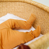 Rib Knit Footed Baby Pants - Dolce