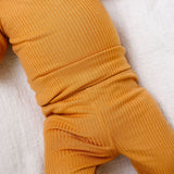Rib Knit Footed Baby Pants - Dolce