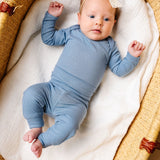 Rib Knit Baby Pants - Atlantic