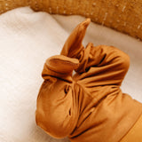 Footed Baby Pants - Camel