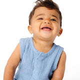 Snap Romper - Robin