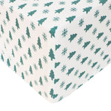 Premium Knit Fitted Crib Sheet - Alps