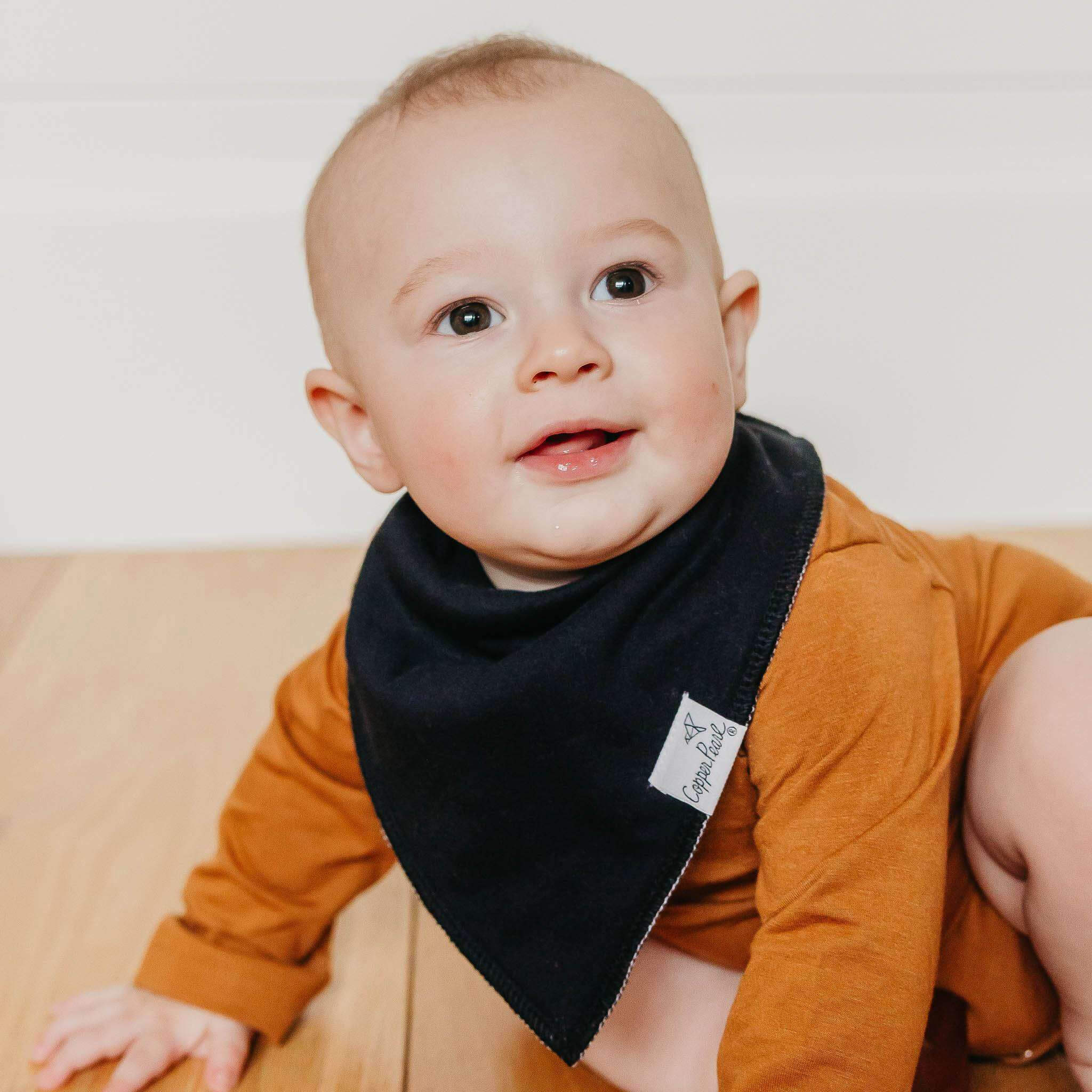 Baby Bandana Bibs - Black Basics