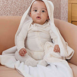 Premium Baby Knit Hooded Towel - Cru