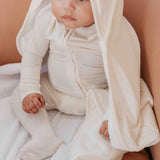 Premium Baby Knit Hooded Towel - Cru