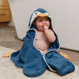 Character Bamboo Hooded Towel - Pebbles