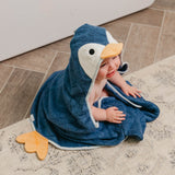 Character Bamboo Hooded Towel - Pebbles
