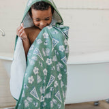 Premium Big Kid Hooded Towel - Kick Off