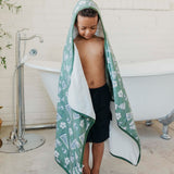 Premium Big Kid Hooded Towel - Kick Off