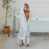 Premium Big Kid Hooded Towel - Sports Medley