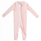 Zip-Up Footie Pajama - Blush