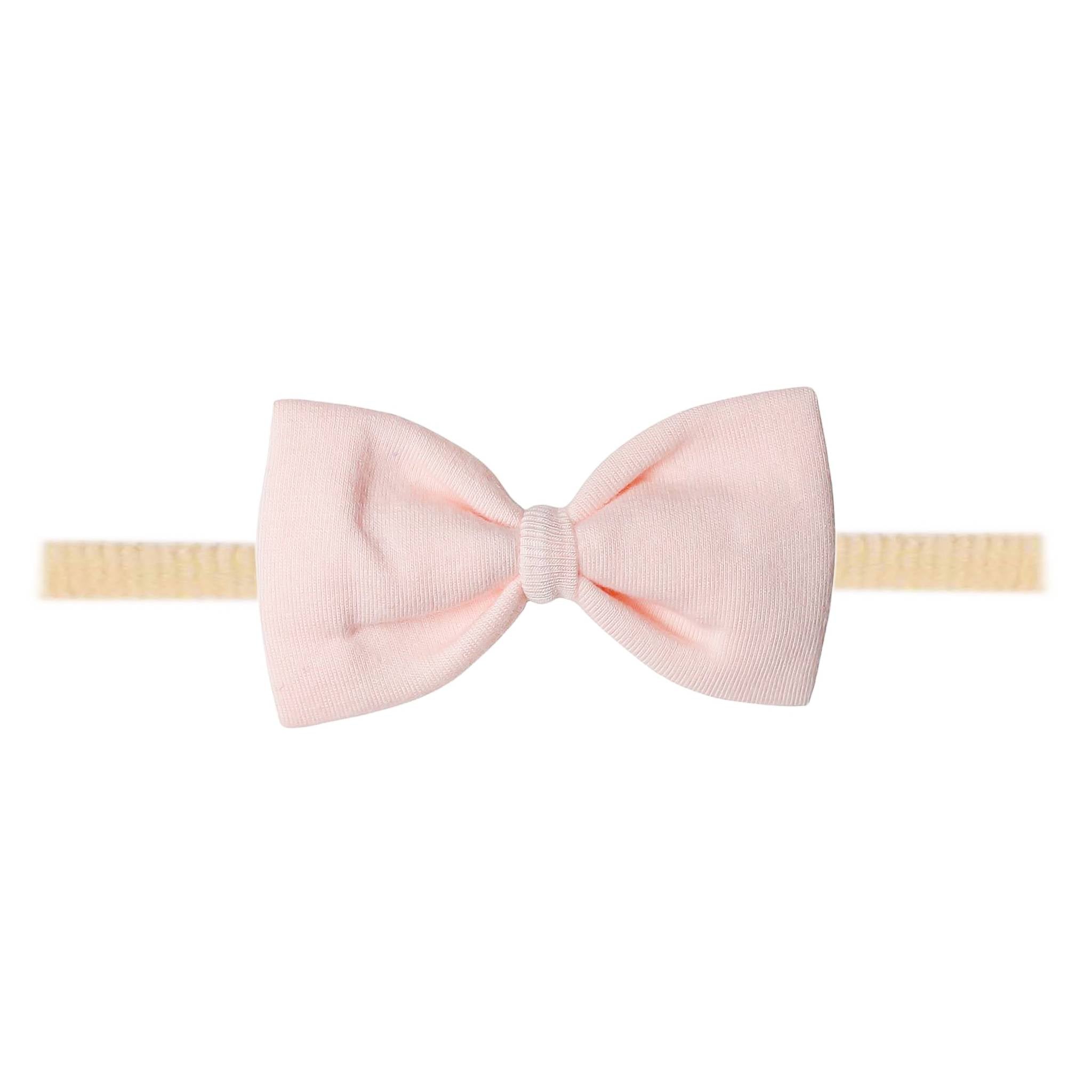 Bowtie Nylon Bow - Blush
