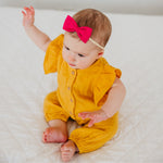 Bowtie Nylon Bow - Raspberry