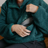Women's Breastfeeding Fleece - Mosswood