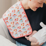 Premium Burp Cloths - Elmo Heart Candies