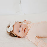 Zip-Up Footie Pajama - Blush