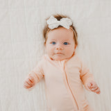Zip-Up Footie Pajama - Blush