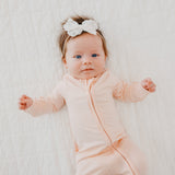 Zip-Up Footie Pajama - Blush