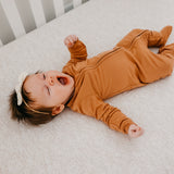 Zip-Up Footie Pajama - Pecan