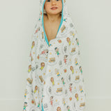 Premium Big Kid Hooded Towel - CoComelon Friends