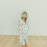 Premium Baby Knit Hooded Towel - CoComelon Friends