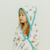 Premium Baby Knit Hooded Towel - CoComelon Friends